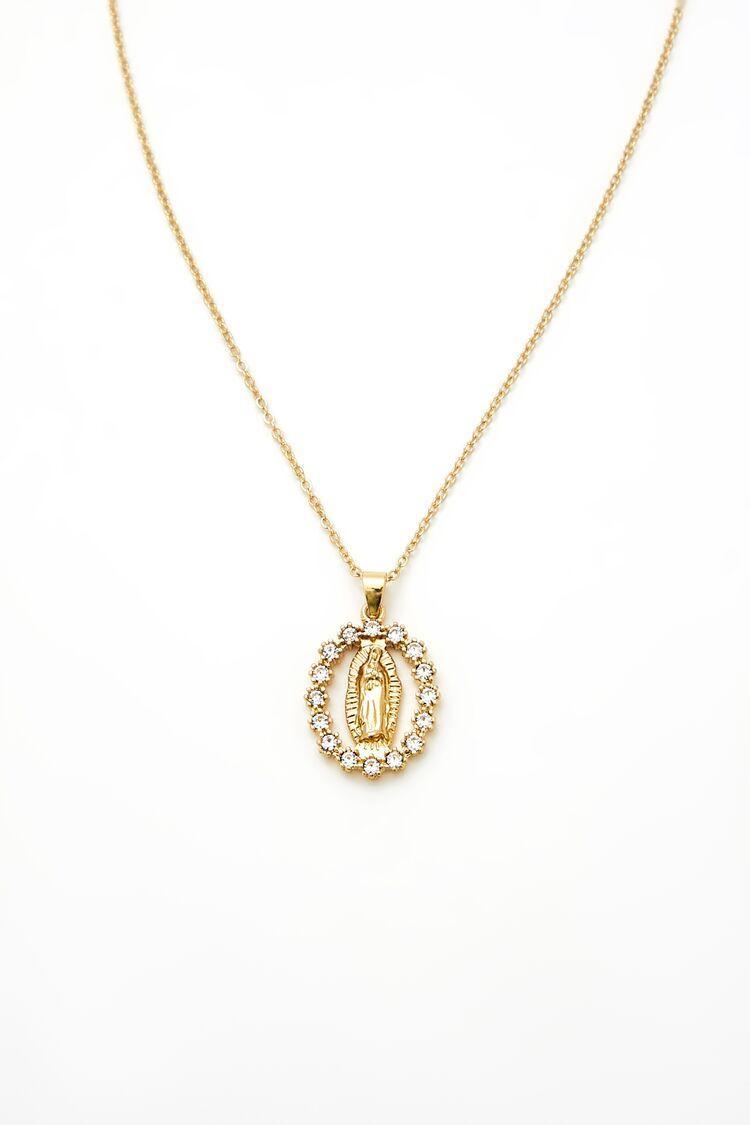 Rhinestone Figure Necklace | Forever 21 Product Image