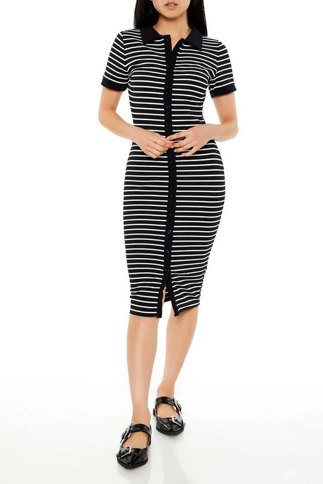 Striped Shirt Midi Dress | Forever 21 Product Image