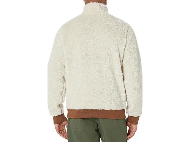 L.L.Bean Bean's Sherpa Fleece Jacket Regular (Soapstone/Forest Shade) Men's Clothing Product Image