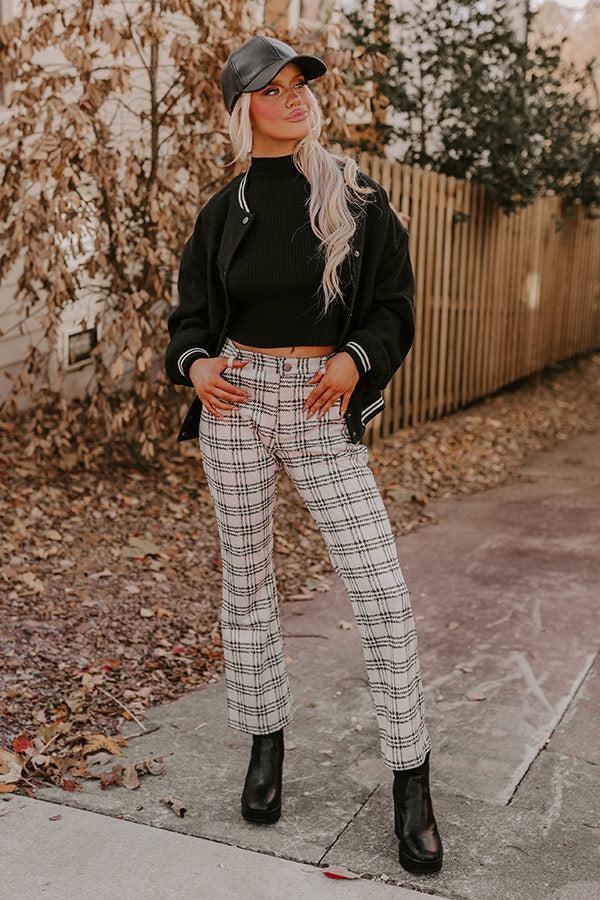 The Holtz High Waist Plaid Pants product image