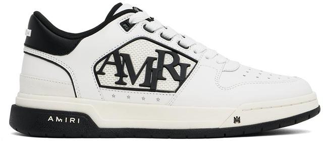 White & Black Classic Low Sneakers Product Image