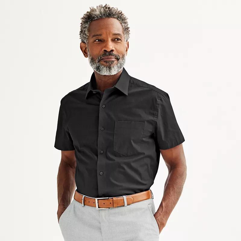 Mens Apt. 9 Premier Flex Regular-Fit Short Sleeve Dress Shirt Product Image