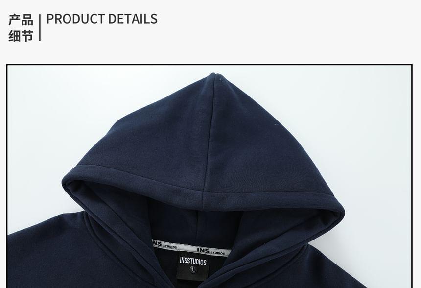 Couple Matching Lettering Zip-Up Hoodie Product Image