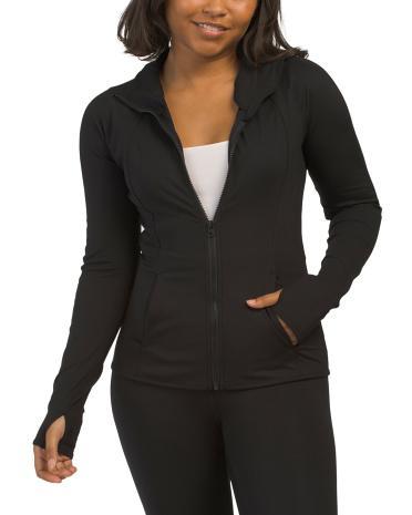 Lux Rebel Flared Bottom Full Zip Jacket for Women Product Image