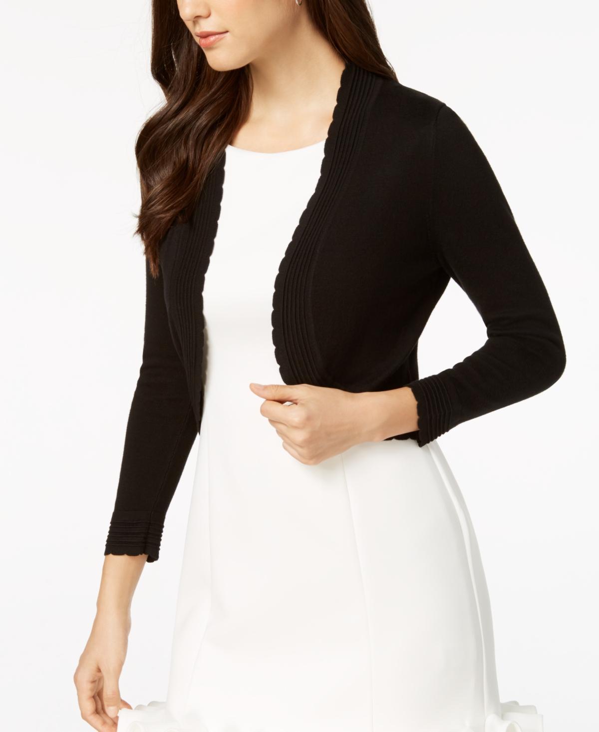 Jessica Howard Open-Front Cropped Cardigan Product Image