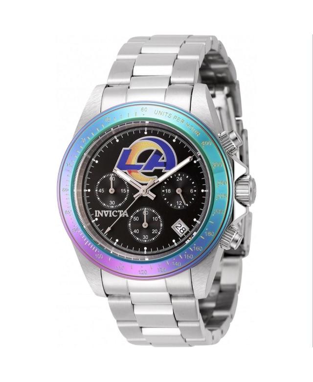 Invicta Mens 44988 Nfl Los Angeles Rams Quartz Multifunction Black Dial Watch - Black Product Image