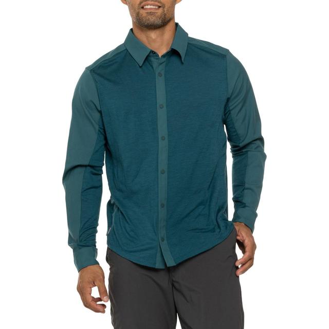 Icebreaker Hike Shirt - Merino Wool, Long Sleeve, Snap Front Product Image