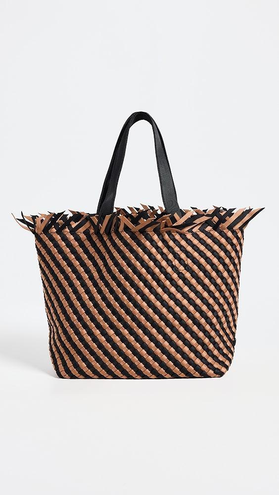 Naghedi Havana Medium Tote Striped | Shopbop Product Image