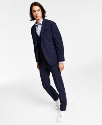 Bar Iii Mens Slim Fit Solid Wool Suit Separates Created For Macys Product Image