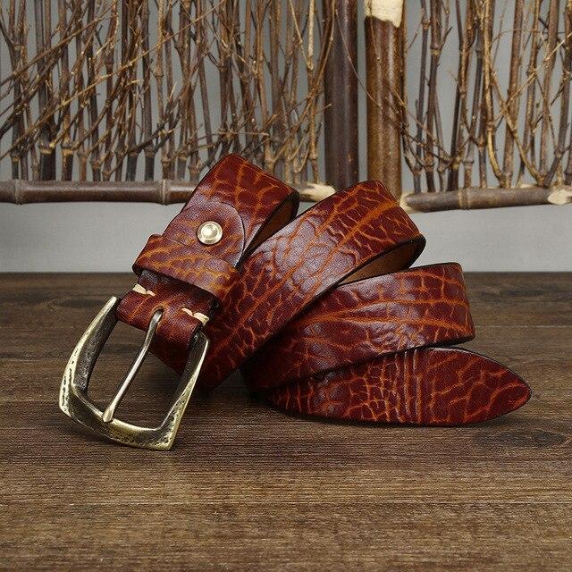 Vintage High-Quality Genuine Leather Belt Product Image