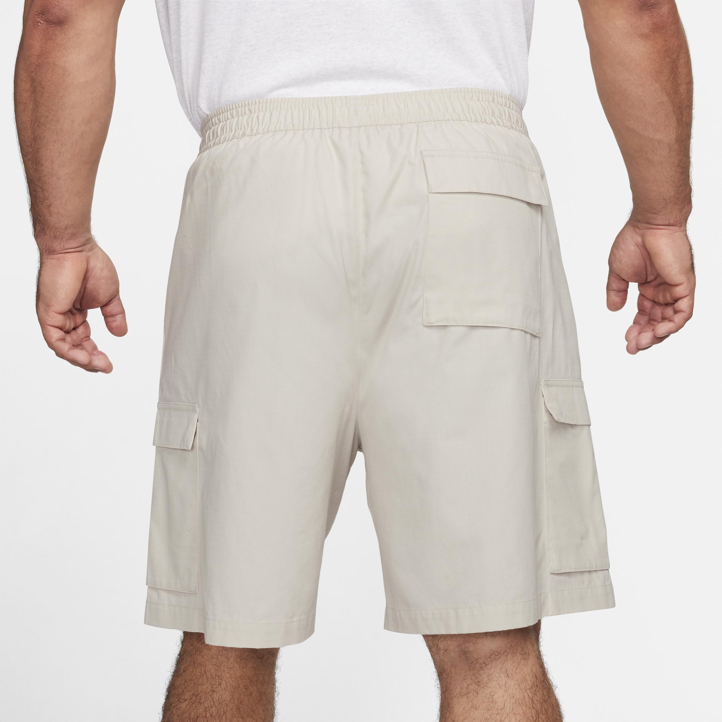 Nike Mens Nike Club Cargo Shorts - Mens White/Brown/White Product Image