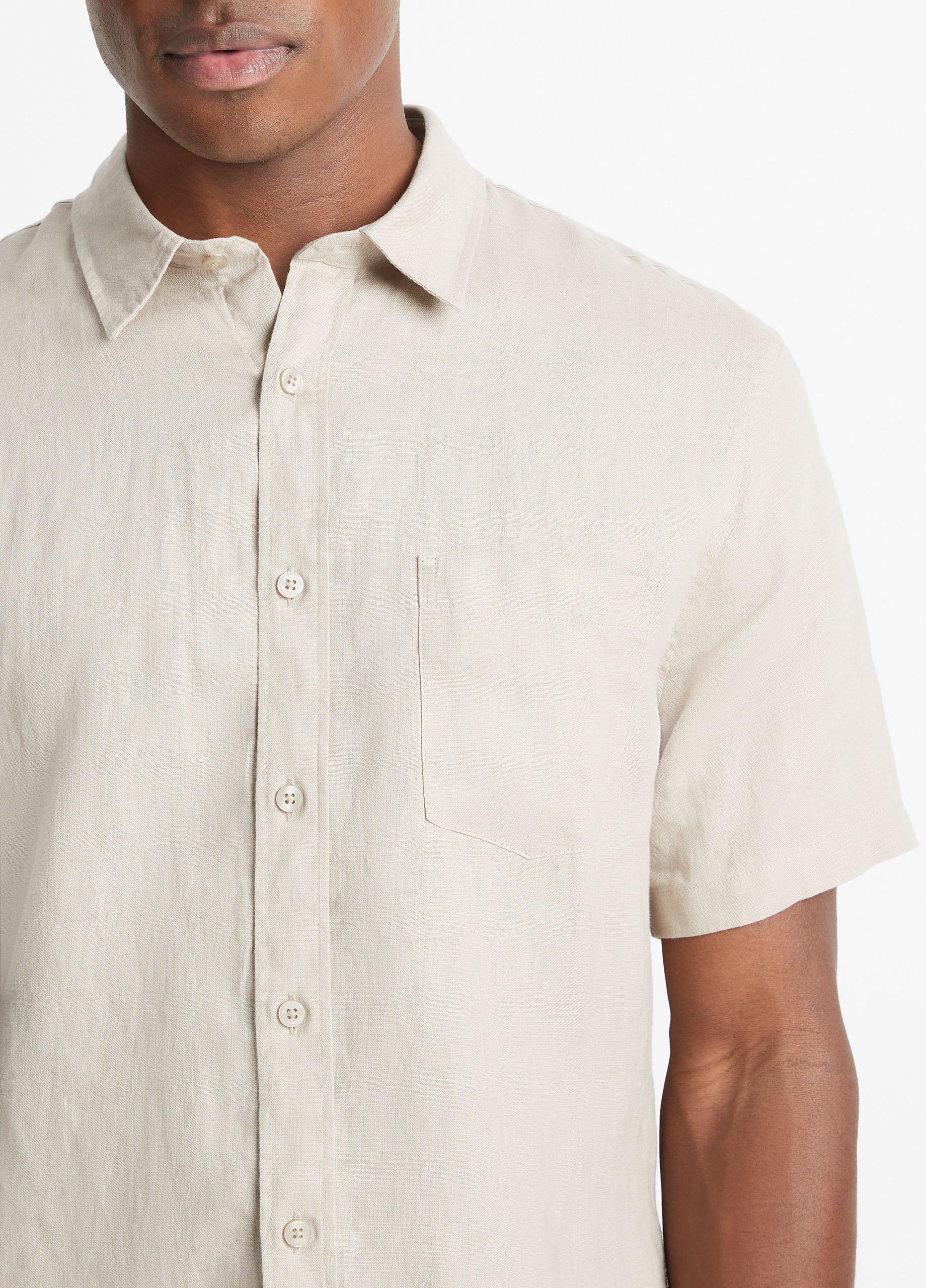 Linen Short-Sleeve Shirt Product Image