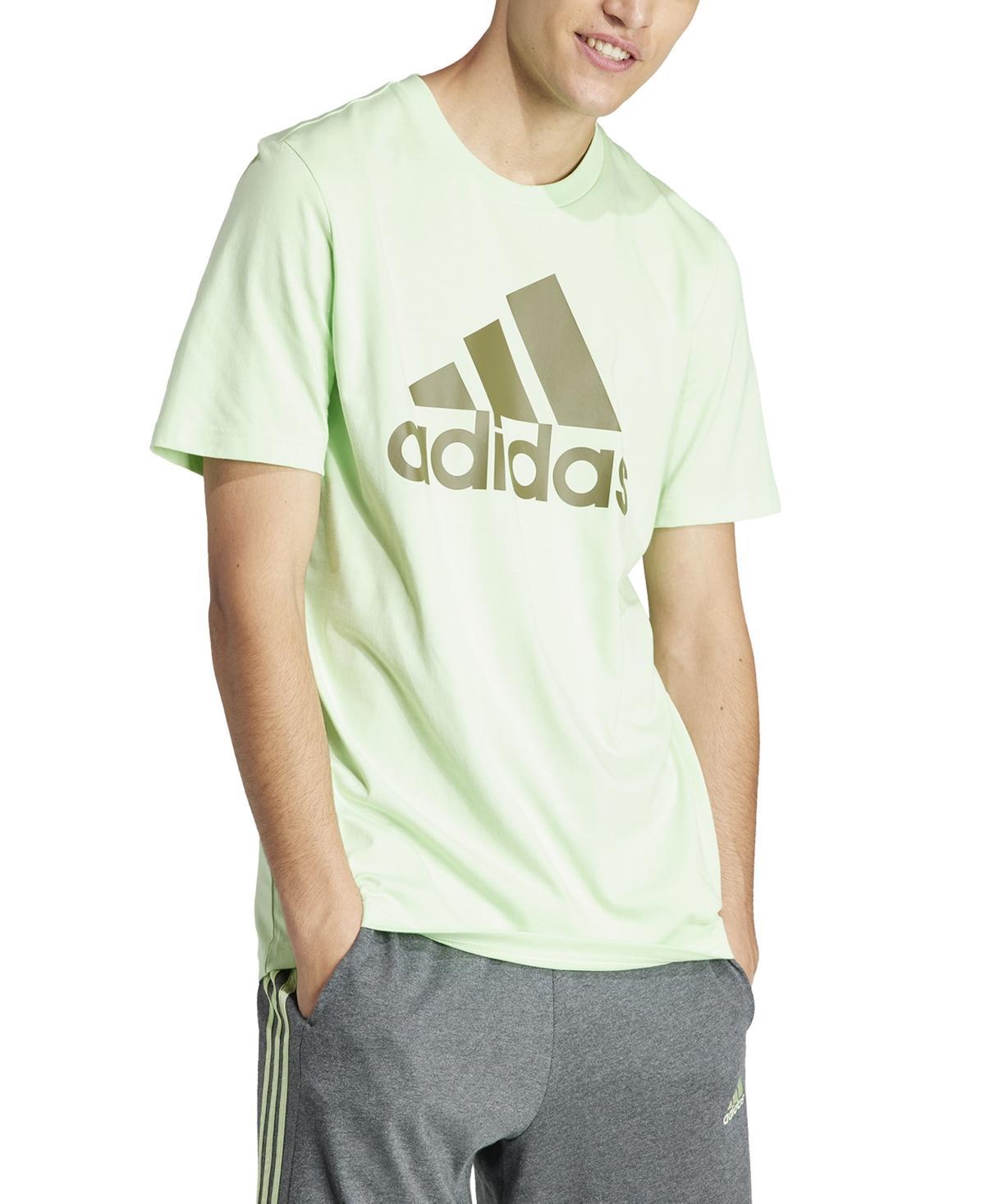 adidas Mens Essentials Single Jersey Big Logo Short Sleeve Crewneck T-Shirt Product Image