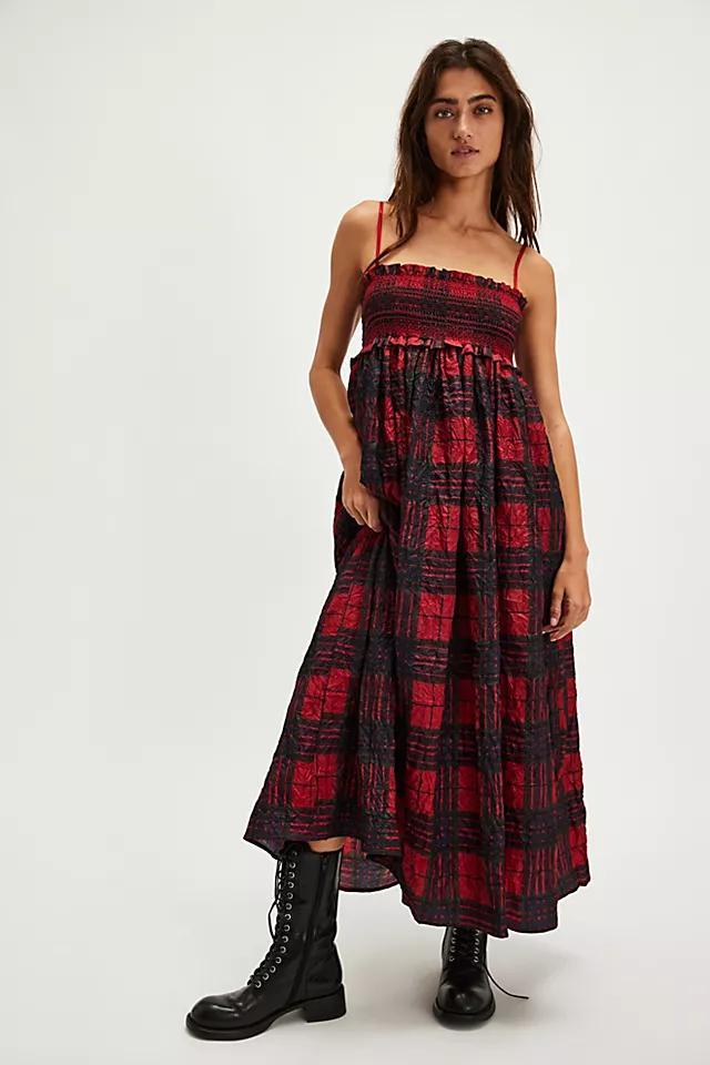 Holly Plaid Maxi Dress Product Image