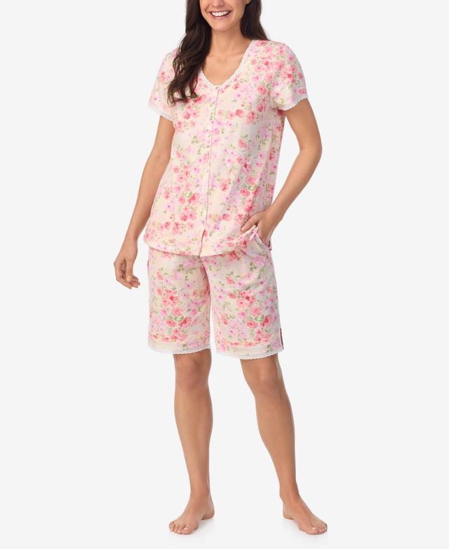 Aria Womens Cap Sleeve Bermuda Pj Set Product Image