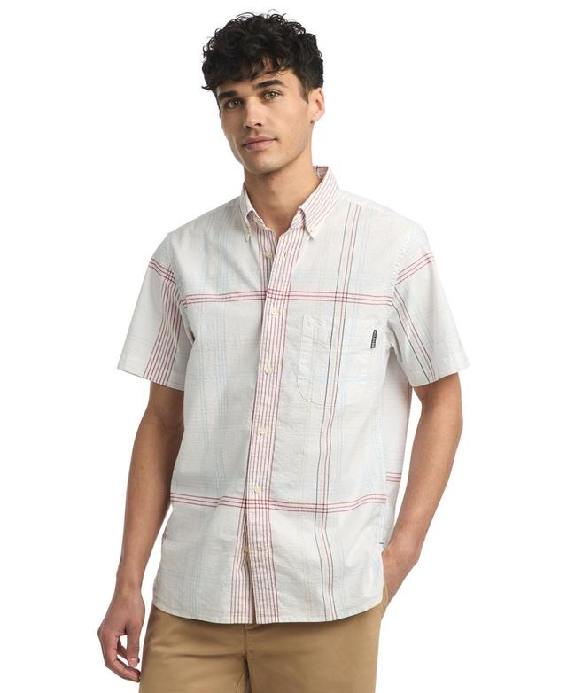 Tommy Hilfiger Mens Printed Short Sleeve Button-Down Shirt Product Image