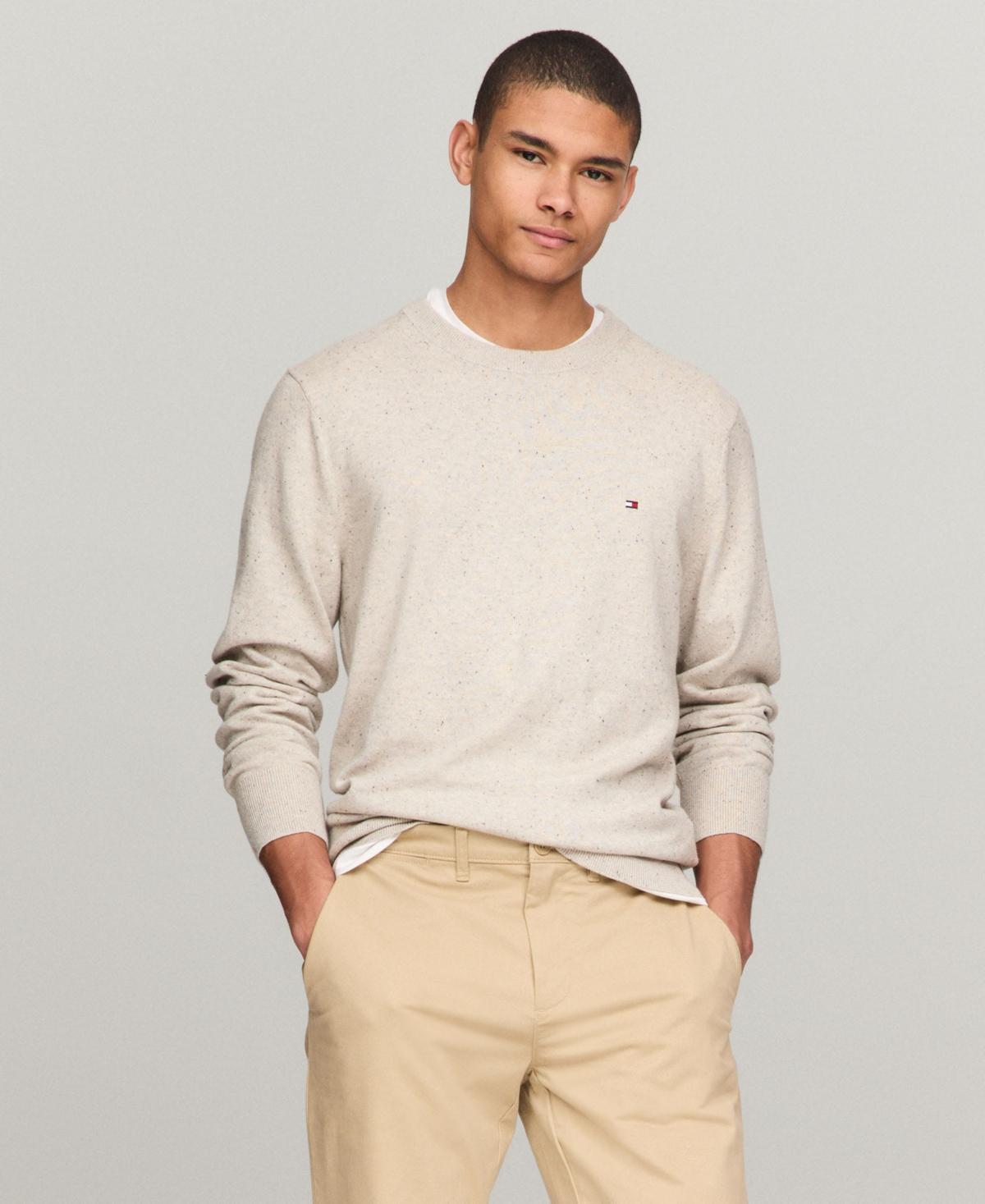 Tommy Hilfiger Mens Regular-Fit Pima Cotton Cashmere Blend Solid Crewneck Sweater Product Image