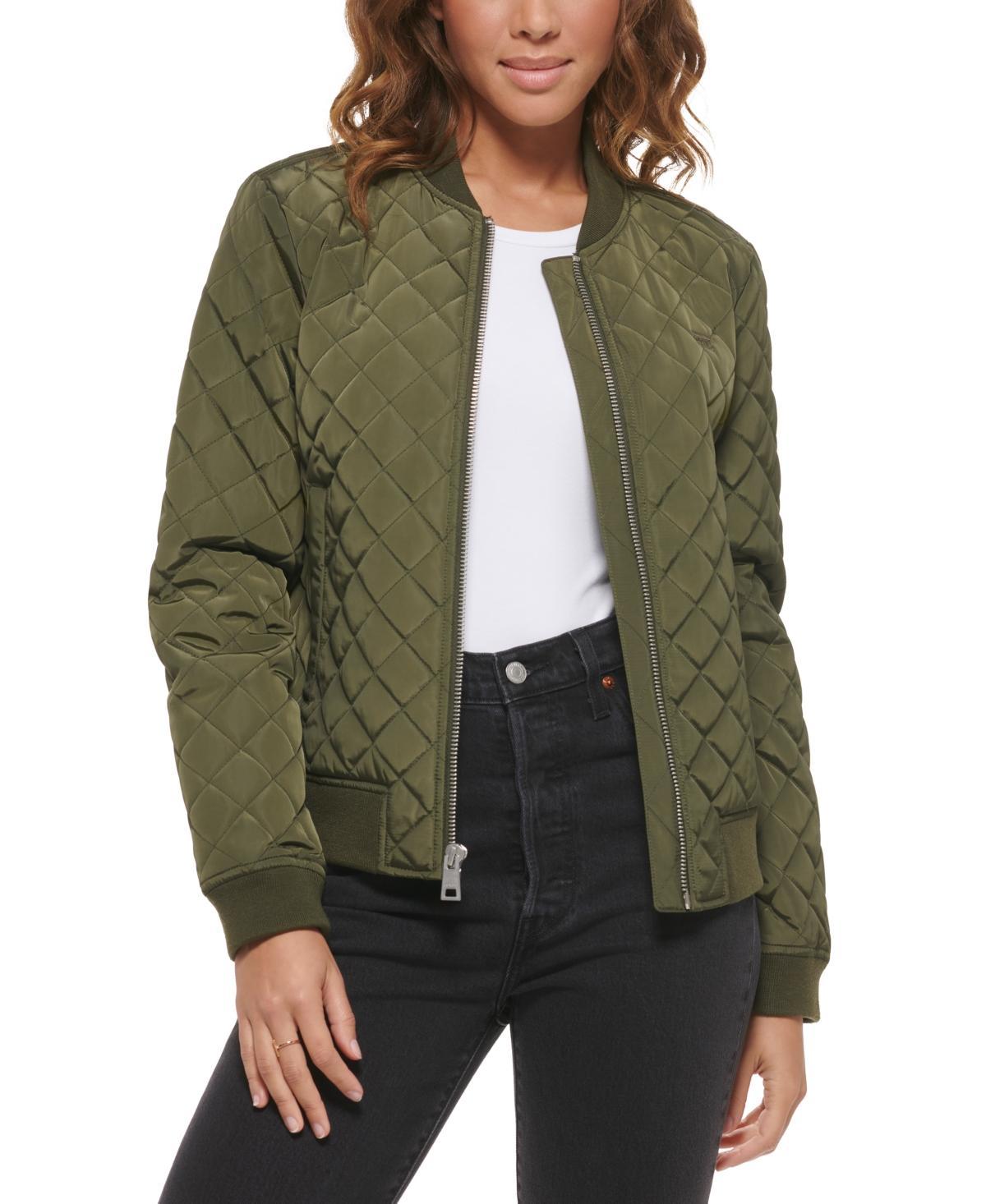 Womens Levis Diamond Quilted Bomber Jacket Product Image