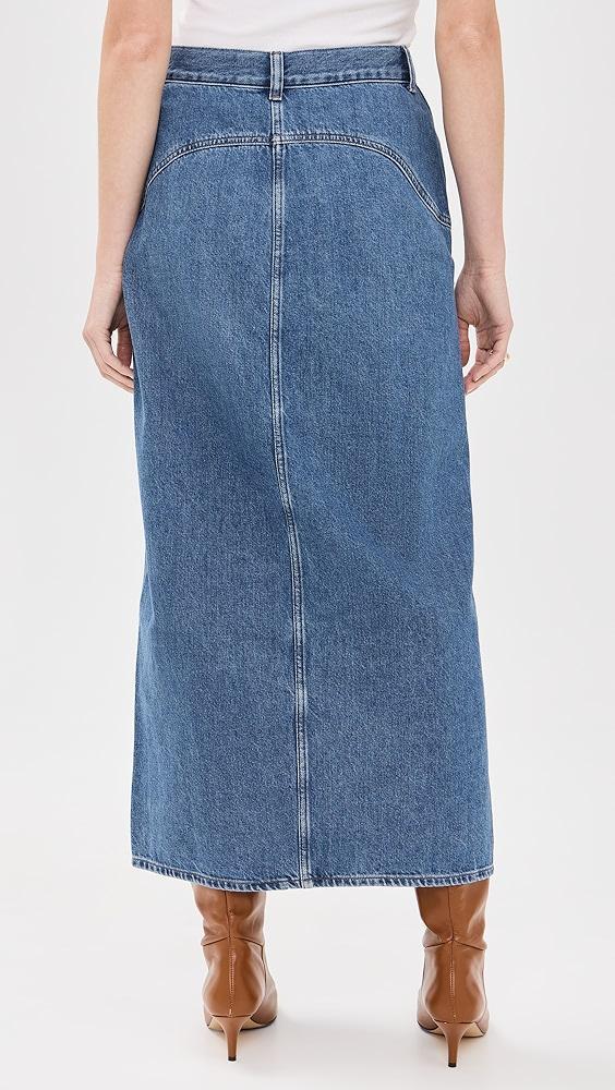 Madewell Western Yolk Midi Skirt | Shopbop Product Image