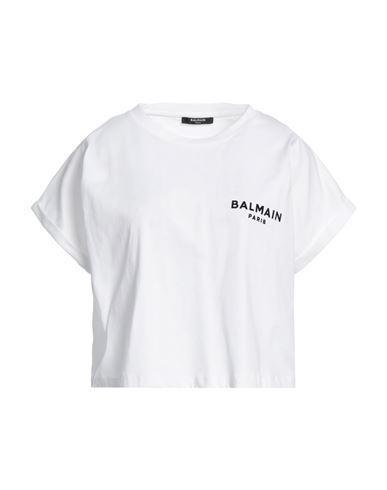 BALMAIN Woman T-shirt White Size Xs Cotton Product Image