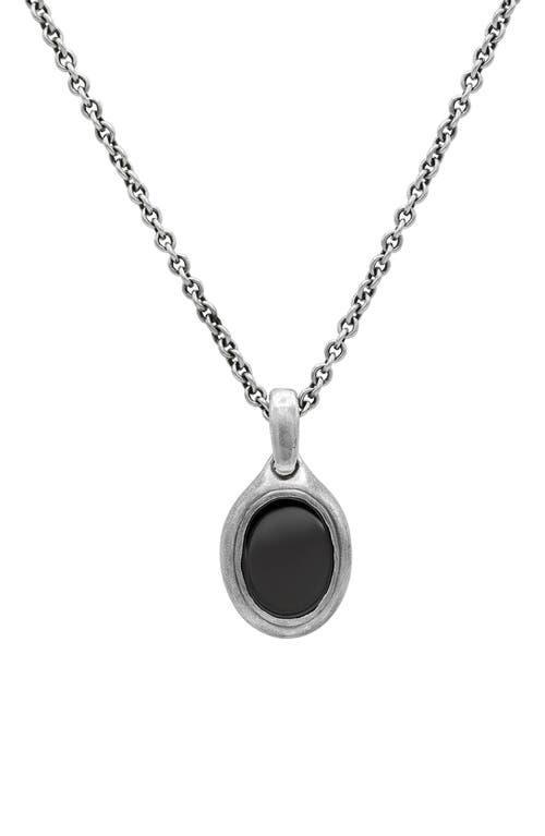 John Varvatos Mens Artisan Hematite Pendant Necklace Product Image