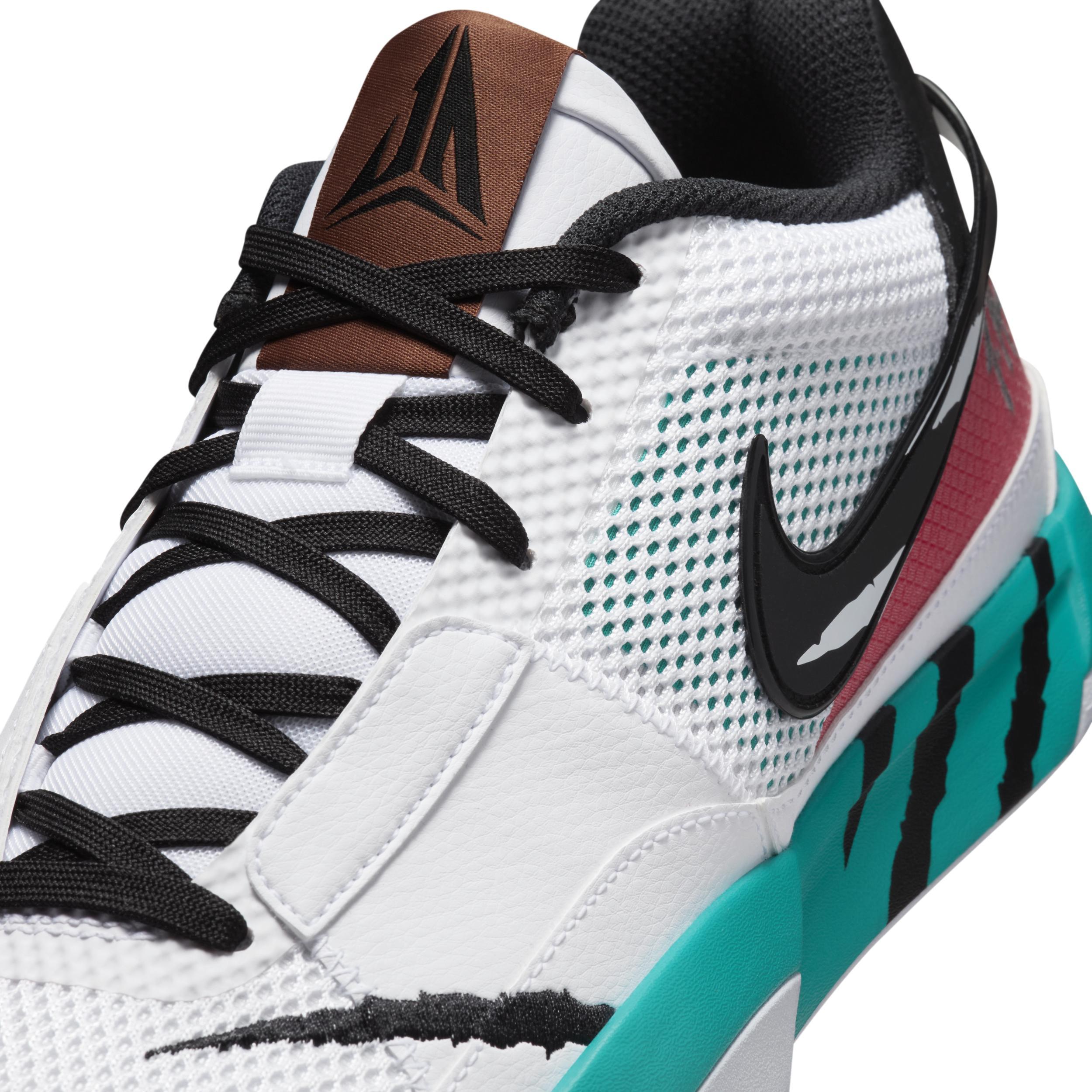 Nike Mens Ja Morant Nike JA 1 Scratch - Mens Basketball Shoes White/Black/Green Product Image