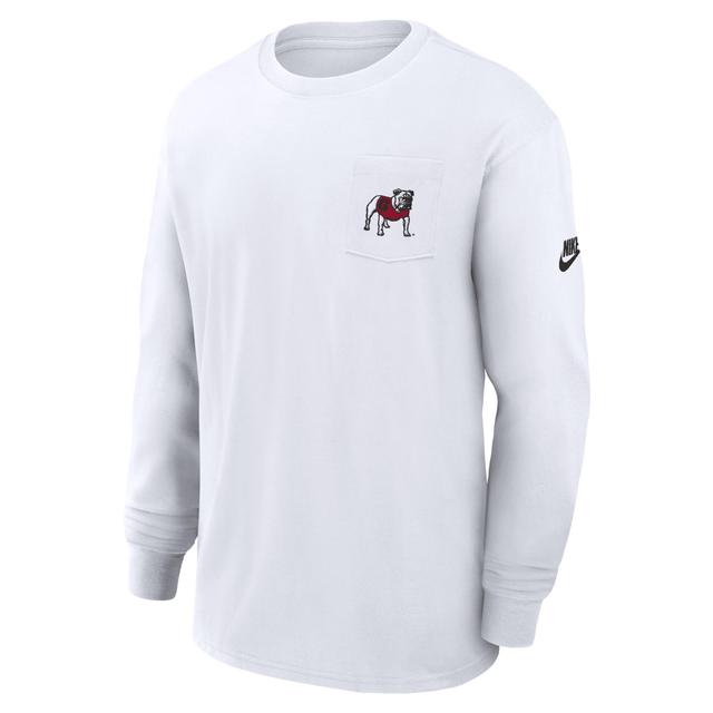 Georgia Bulldogs Legacy Max90 Pocket Nike Men's College Long-Sleeve T-Shirt Product Image