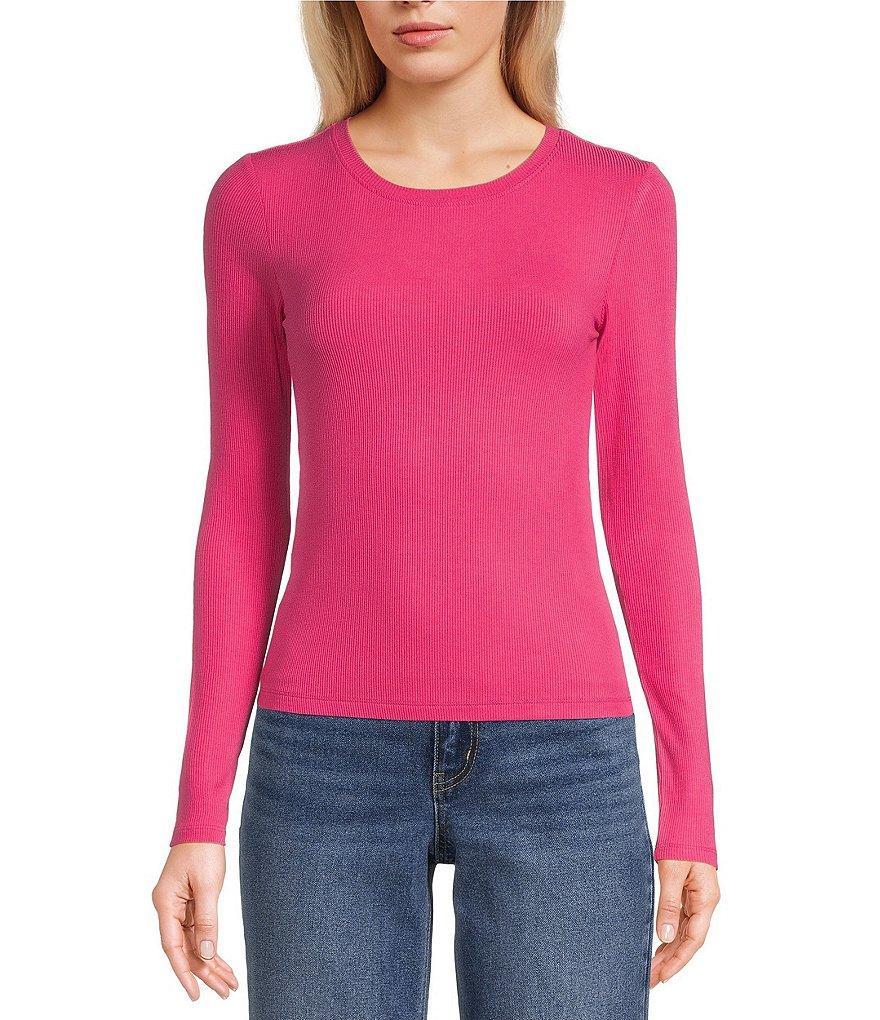 Copper Key Long Sleeve Ribbed Knit T-Shirt Product Image