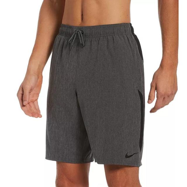 Mens Nike 9-in. Contend Swim Trunks Grey Grey Product Image