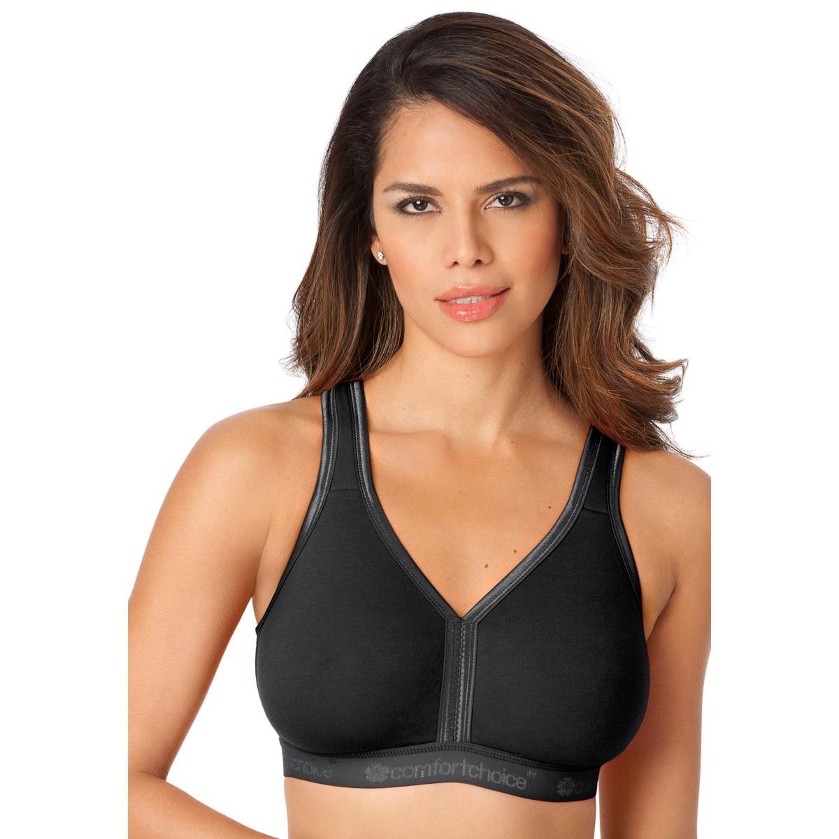 Comfort Choice Womens Wireless Back-Close Lounge Bra Product Image