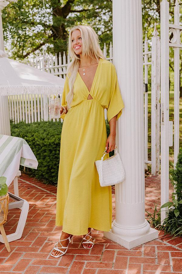 Tulum Vacay Maxi Dress in Primrose Yellow Product Image