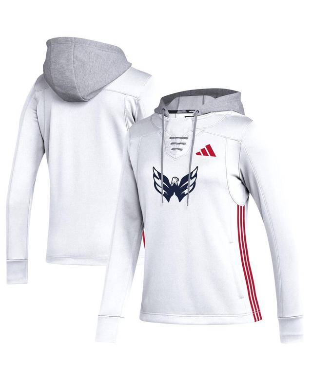 Womens adidas Washington Capitals Refresh Skate Lace AEROREADY Pullover Hoodie Product Image