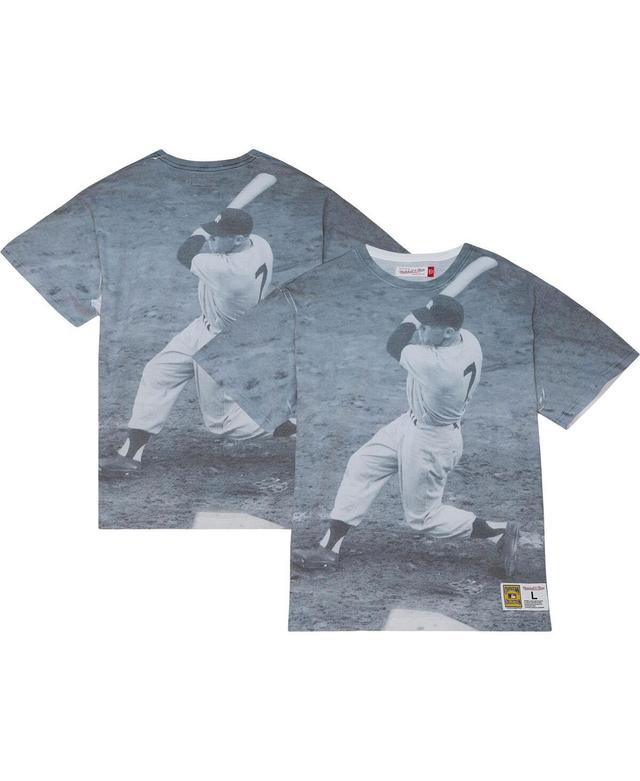 Mens Mitchell & Ness Mickey Mantle New York Yankees Cooperstown Collection Highlight Sublimated Player Graphic T-shirt Product Image