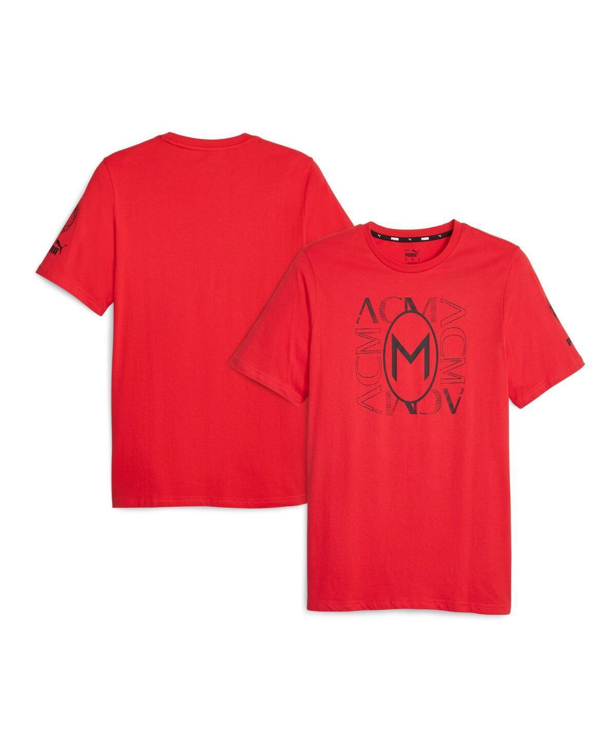 Mens Puma Red Ac Milan FtblCore Graphic T-shirt Product Image