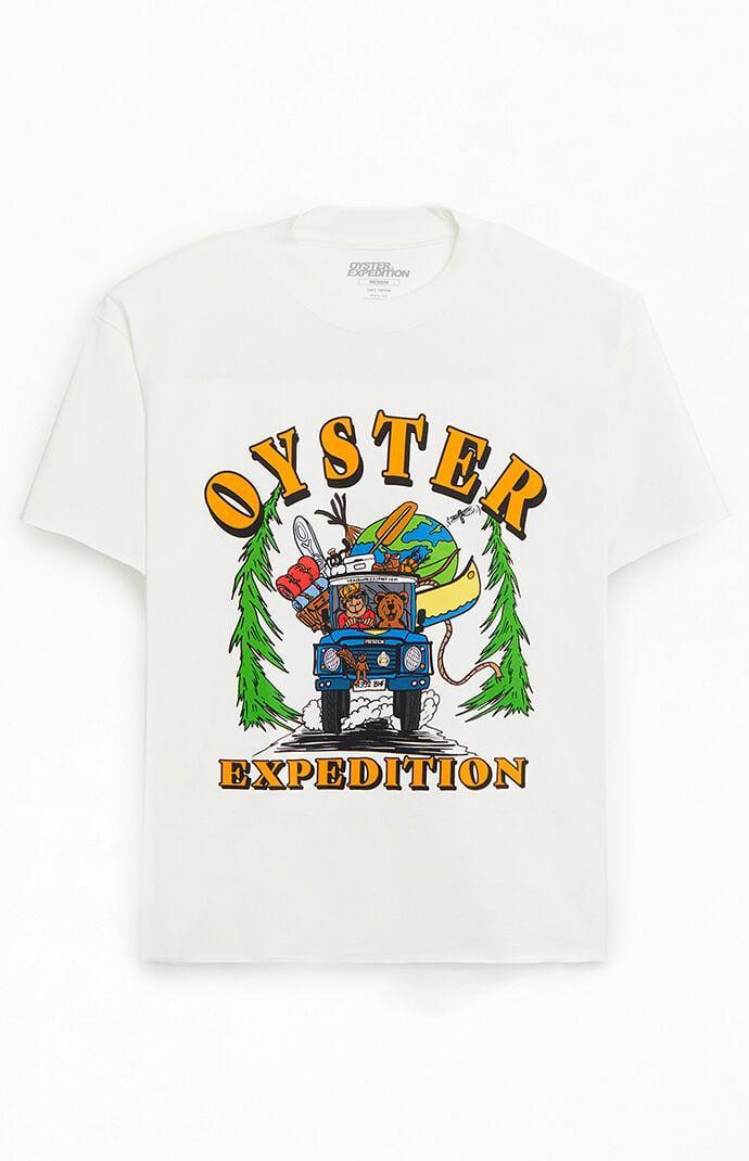 OYSTER EXPEDITION Men's Roadtrip Raw Edge T-Shirt Product Image