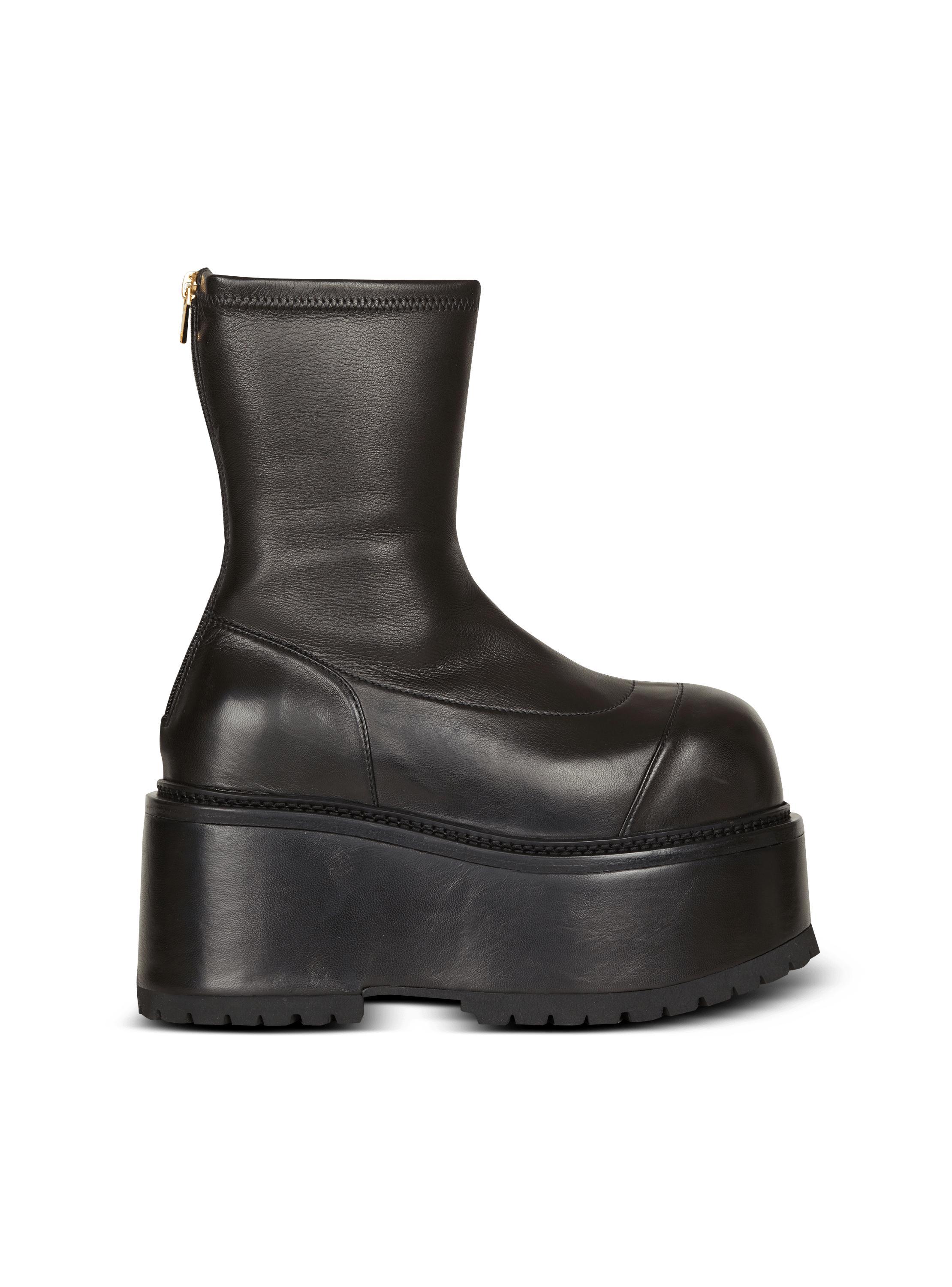 Leather platform boots product image