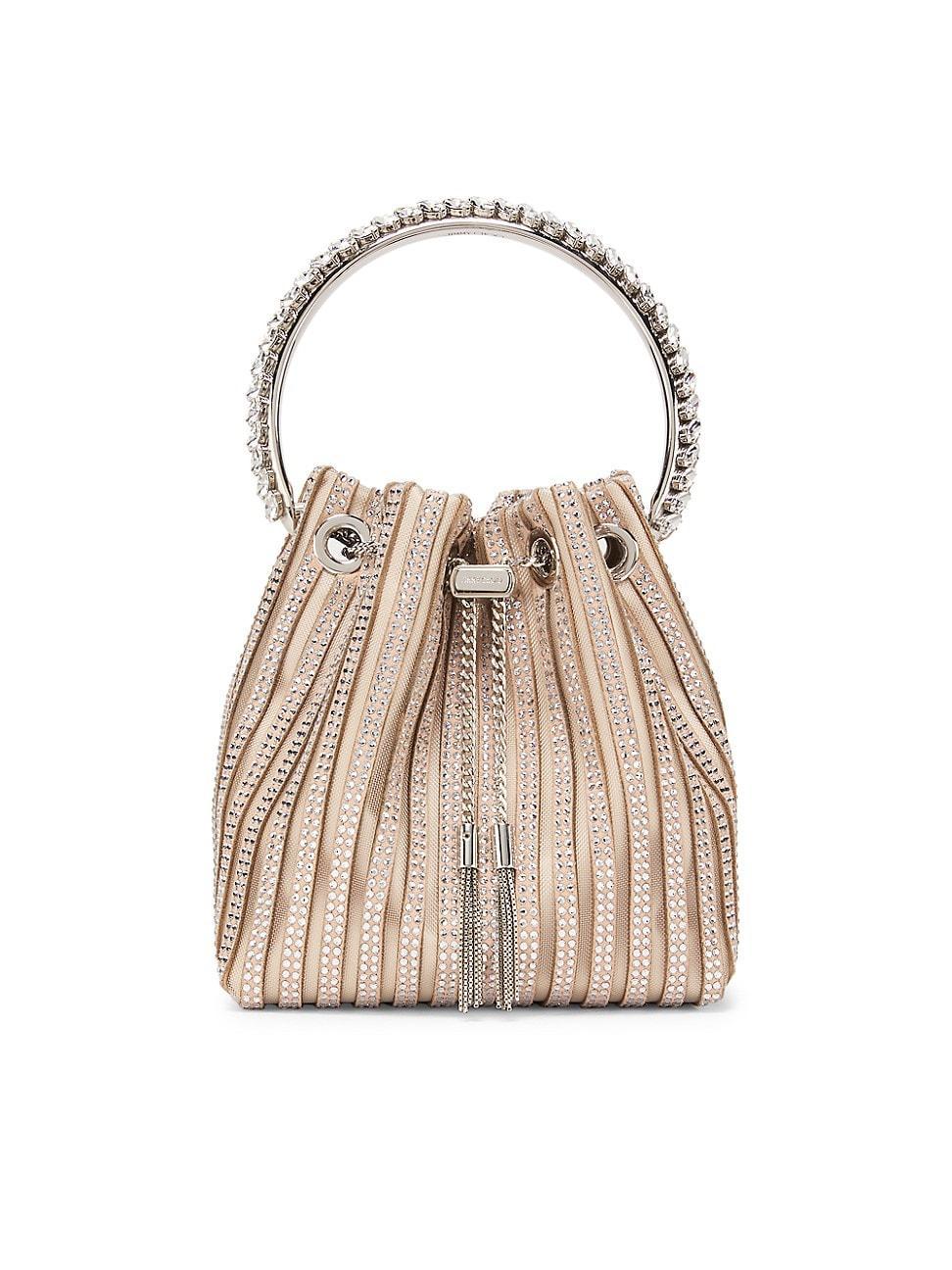 Womens Bon Bon Satin Crystal-Embellished Bag Product Image