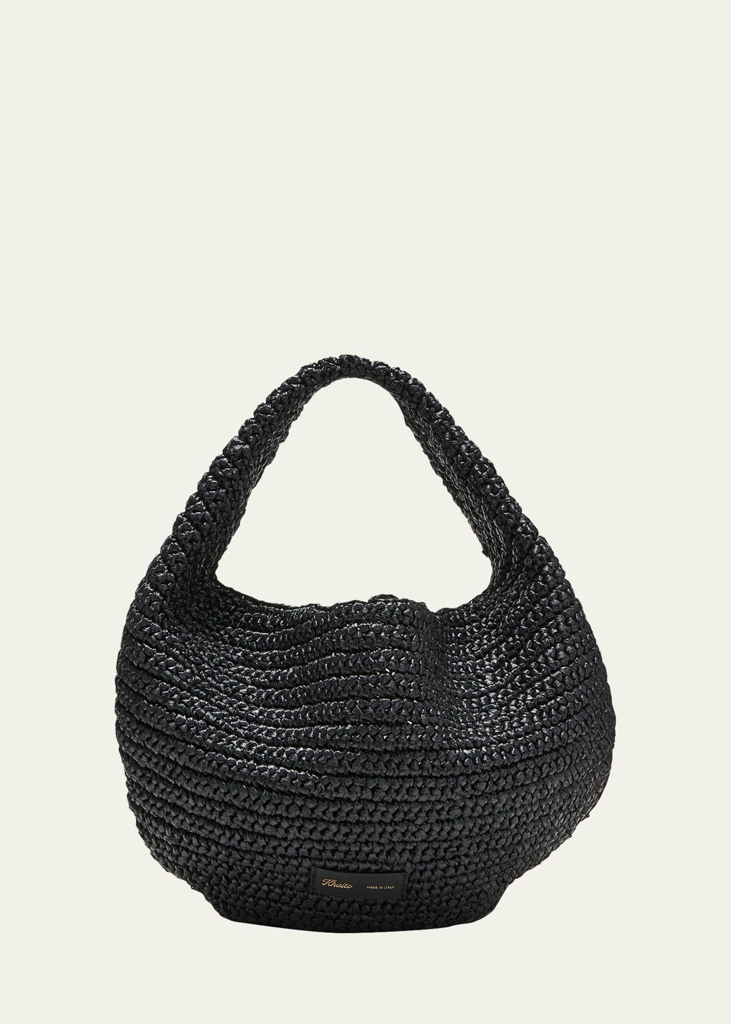 Womens Medium Olivia Raffia Hobo Bag Product Image