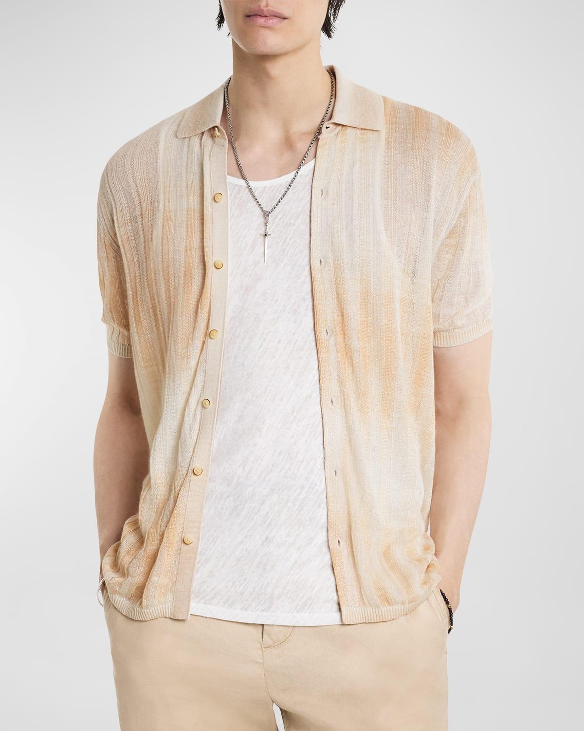 Men's Santiago Gradient Striped Button-Down Shirt Product Image