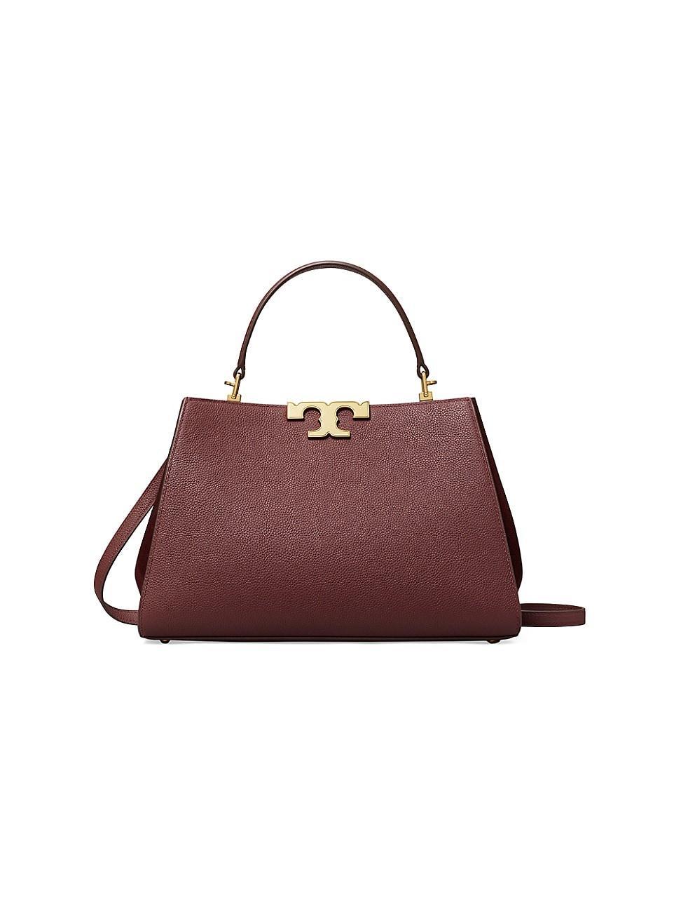 Womens Eleanor Pebbled Leather Satchel Product Image