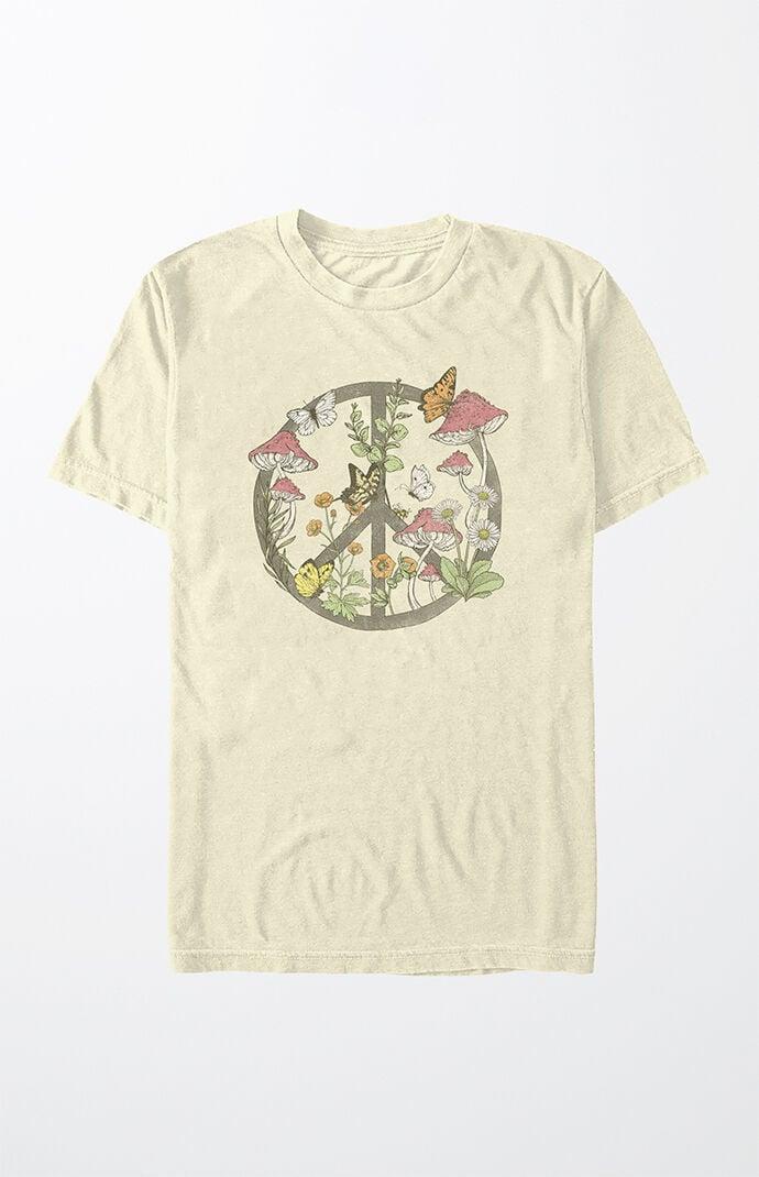 Women's Peace Mushrooms T-Shirt Product Image