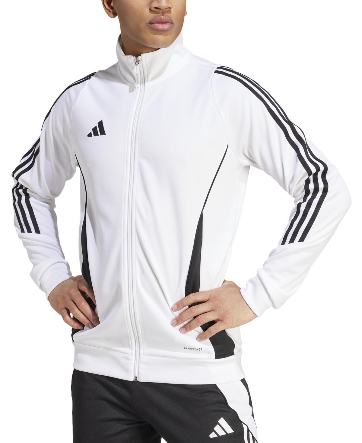 adidas Mens Tiro 24 Slim-Fit Performance 3-Stripes Track Jacket - Team Navy Product Image