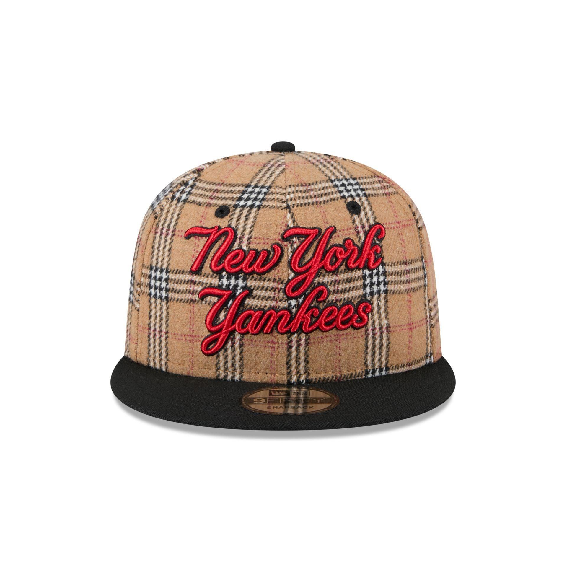 New York Yankees Tan Tartan 9FIFTY Snapback Hat Male Product Image