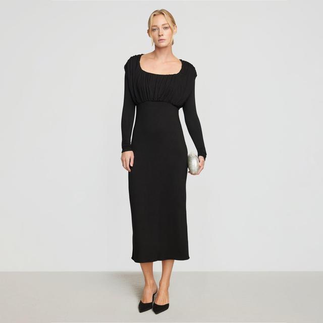 Espe Ruched Long-Sleeve Maxi Dress Product Image