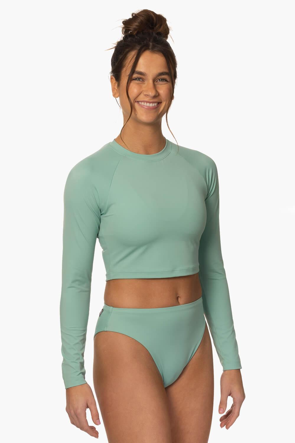 Moana Long Sleeved Crop Rashie - Newport Female Product Image