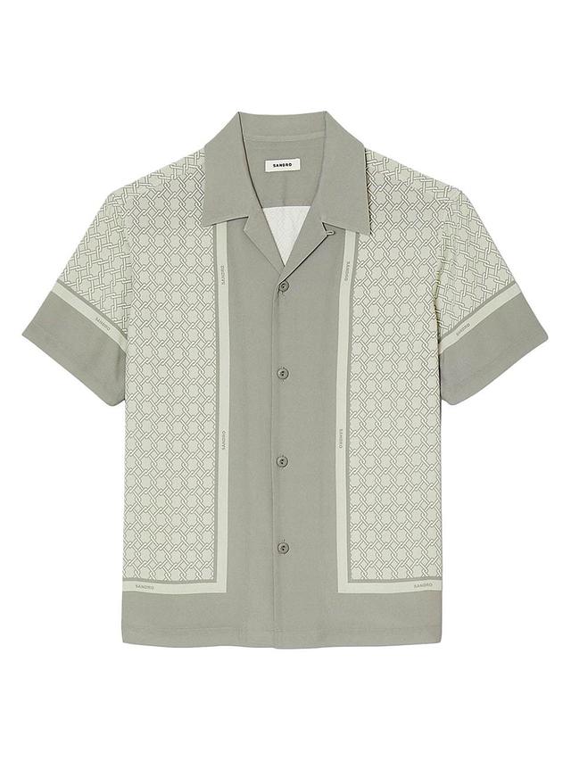 Mens Short Sleeved Patterned Shirt Product Image