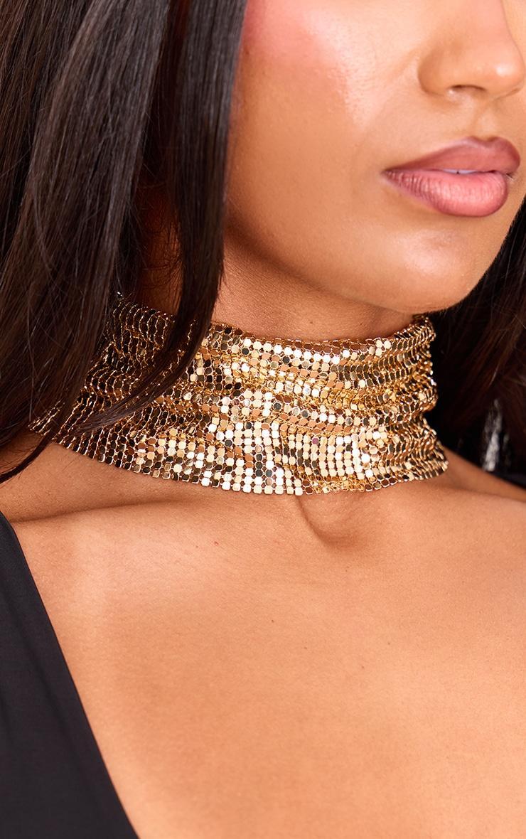 Gold Chain Link Layered Choker Product Image