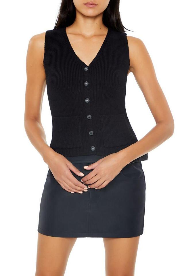 Patch Pocket Sweater Vest | Forever 21 Product Image