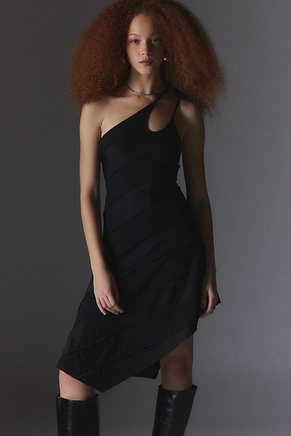 Silence + Noise Juliet Asymmetrical One-Shoulder Midi Dress Womens at Urban Outfitters Product Image