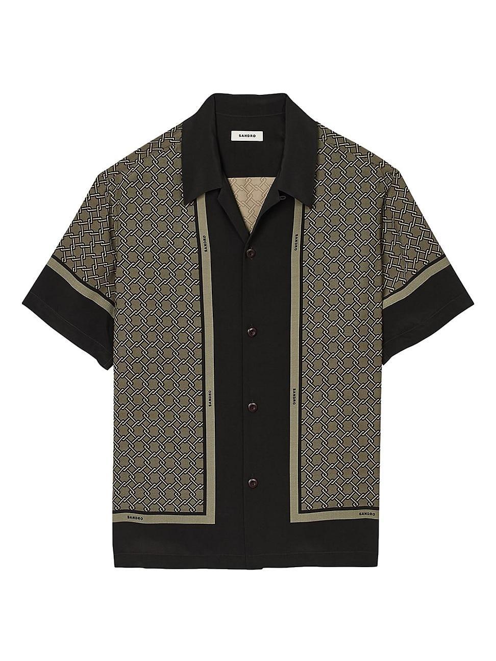 Mens Short Sleeved Patterned Shirt Product Image